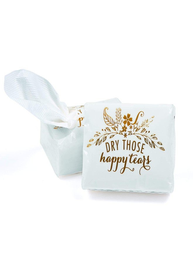 Fun Express Wedding Happy Tears Tissue Favor Packs -"Dry Those Happy Tears"- 10 per Set - Wedding Favors, Gift, Destination & Rustic Wedding - Image 1